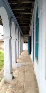 Empty corridor of building