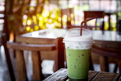 Close-up of drink on table