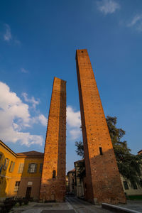 Low angle view of historical building against sky