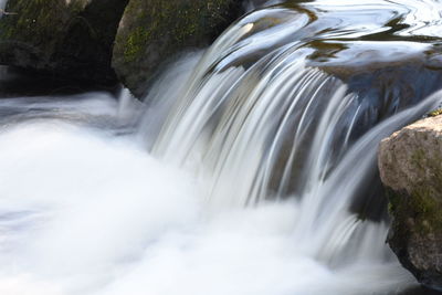 Scenic view of waterfall