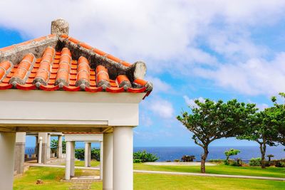 View of traditional building against sky