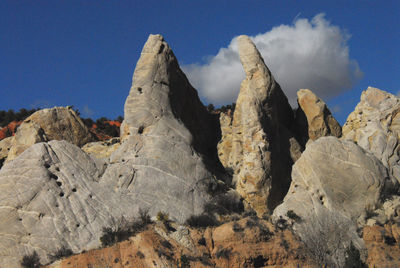 Panoramic view of rocky mountains against sky