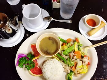 Close-up of food in plate