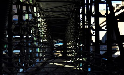 View of illuminated built structure