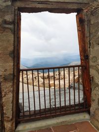 View of sea against cloudy sky