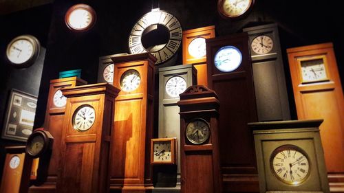 Low angle view of clock tower