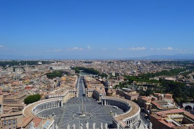 High angle view of cityscape