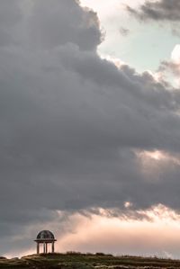 Low angle view of built structure against sky