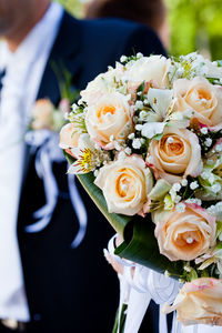 Close-up of rose bouquet