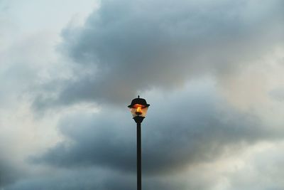 Low angle view of cloudy sky