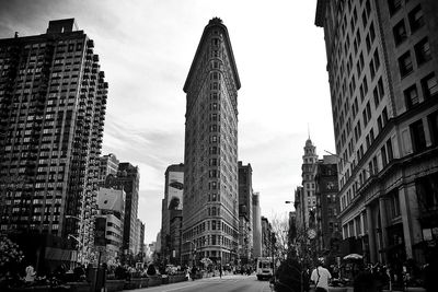 City street against sky