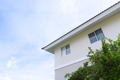 Low angle view of building against sky