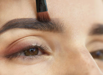 Close-up portrait of woman