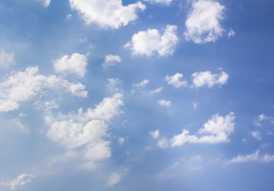 Low angle view of clouds in sky