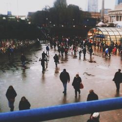 People in city