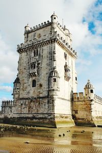 Low angle view of historical building against sky