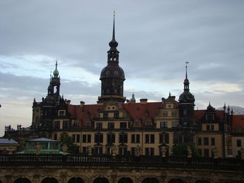 Low angle view of buildings against sky