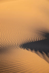 Scenic view of desert during sunset