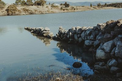 Scenic view of lake