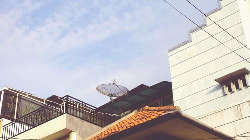 Low angle view of buildings against sky