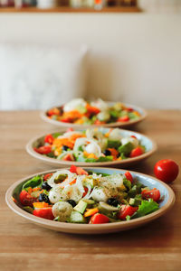 Close-up of fruit salad in bowl