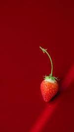 Directly above shot of ice cream against green background