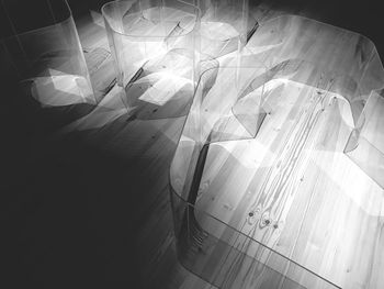 Close-up of illuminated electric light