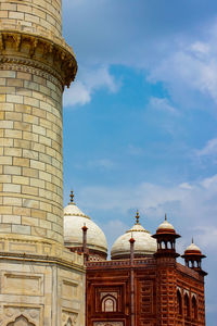 Low angle view of historical building against sky