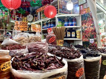 Various vegetables for sale in market