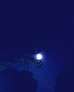 Low angle view of sky at night