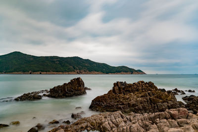 Scenic view of sea against sky