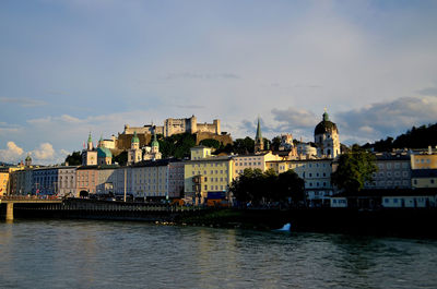 View of buildings at waterfront