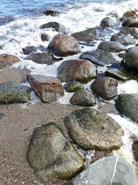 Rocks on beach