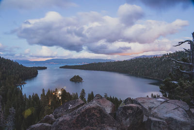 Emerald bay view from the top