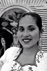 Portrait of smiling young woman