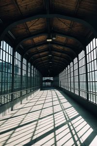 Interior of empty railroad station