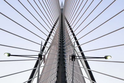 Low angle view of bridge against sky