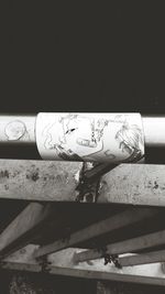 View of train on road