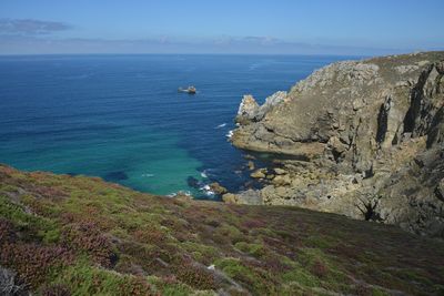 Scenic view of sea against sky