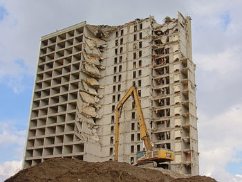 Low angle view of building against sky