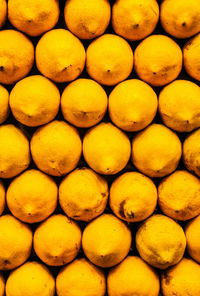 Full frame shot of yellow fruits for sale in market