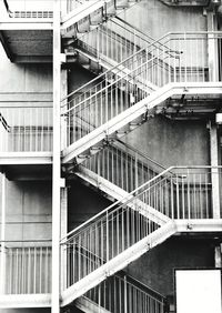 Low angle view of staircase in building