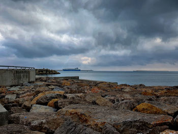 Scenic view of sea against sky