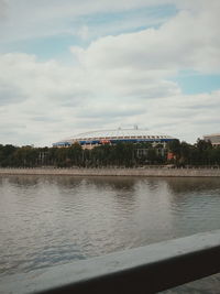 Scenic view of river against sky