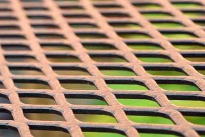 Full frame shot of metal grate