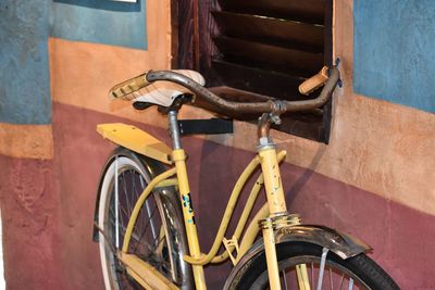 Close-up of bicycle