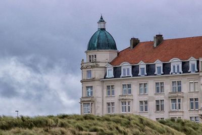 Low angle view of building against sky