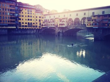 View of canal along buildings