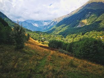 Scenic view of landscape against sky