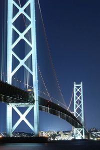 Low angle view of bridge over calm sea